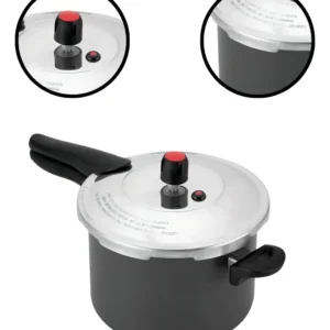 Panela de Pressão 4,5L Teflon Antiaderente Alegrete Cinza - Imagem 5