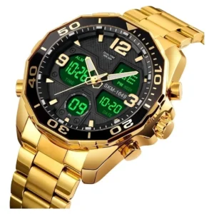 Relógio de pulso Skmei 1649 Masculino Dourado - Imagem 2