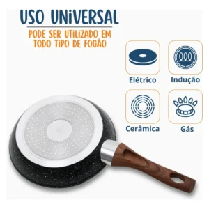 Frigideira Aintiaderente Cerâmica Indução Fundo Triplo Laune - Imagem 8