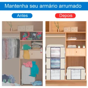 Kit 4un Saco Organizador Edredon Cobertor Multiuso Dobrável - Imagem 5