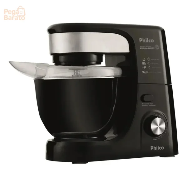 Batedeira Planetária 12 Veloc Php500 500w Preta Philco