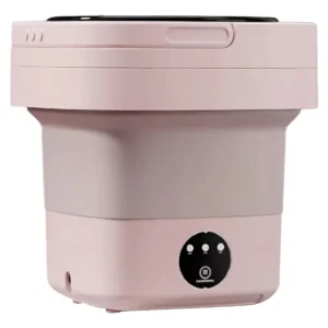 Mini Maquina De Lavar Roupas Portatil Dobrável 6,5 Litros Cor Rosa - Imagem 1