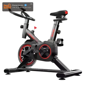 Venda e Cia Bicicleta Spinning Para Exercícios XHJSCRB8009 Preto Vermelho - Imagem 1