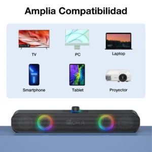 Caixa de Som Bluetooth Conexão Celular Notebook Tablet TV Projetor BOC241 1HORA Grave Potente - Imagem 6