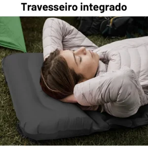 Colchao Solteiro Inflavel Dobravel De Acampamento 190*60cm - Imagem 4