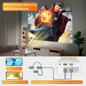 Projetor Portátil Mini Tv 4k - Imagem 11