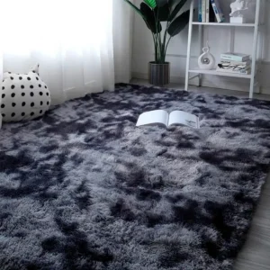 Tapete Felpudo 3,00x2,00 Peludo Macio Shaggy Sala Quarto Leve Facil De Lavar Cinza Mesclado Casa Laura Enxovais - Imagem 3