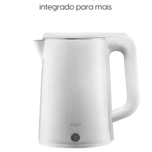 Chaleira Elétrica Elgin Slim Preta 110v 1,8 Litros 1.200w Branco - Imagem 2
