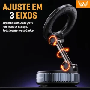Suporte Celular Carro Magnético Rotativo 360dobrável Ventosa - Imagem 8