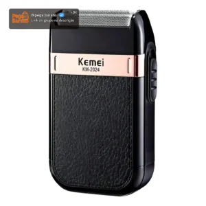 Barbeador Kemei Km-2024 Preto - Imagem 1