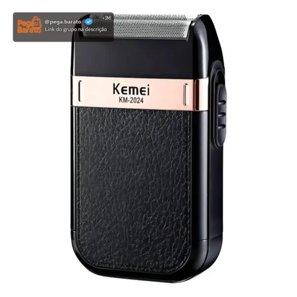 Barbeador Kemei Km-2024 Preto