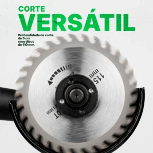 Esmerilhadeira Angular Several Importados Lixadeira Potente Corte Fácil 21v Bateria Ferramenta Completa Verde - Imagem 6