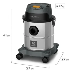 Aspirador de Pó e Água Electrolux GT12i 1500W 12L 8,5L útil total função sopro compacto líquidos químicos inox protetor térmico - Imagem 4