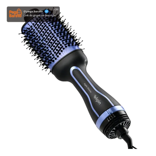 Escova Secadora Alisadora Elgin Agile Glossy Roxo