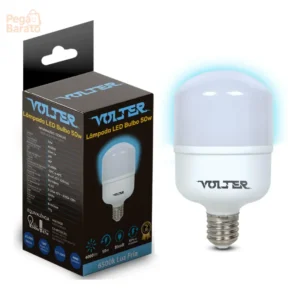 Lâmpada Led Bulbo 6500k Luz Fria 50w Biv E27 Volter Branco-frio - Imagem 1
