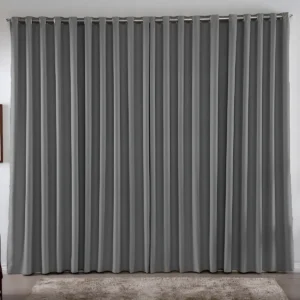 Cortina 3,00x2,80 Metros Blackout Blecaute Cinza Corta Luz Em Tecido Grosso Para Quarto E Sala Casa Laura Enxovais - Imagem 1