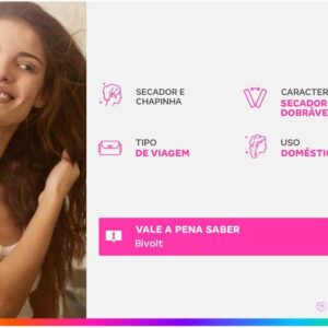 Kit Secador e Chapinha de Viagem - Philco Travel Shine - Imagem 2