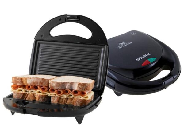 Sanduicheira Mondial Fast Grill & Sandwich S-12 Preta 750W Antiaderente