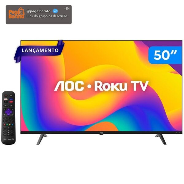 Smart TV AOC 50 DLED Roku 4K WiFi HDR 50U704578G