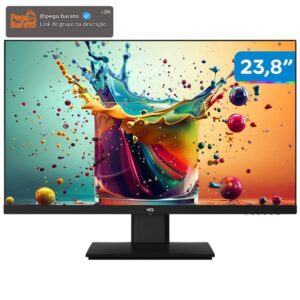 Monitor 24" LED, Widescreen, 75Hz, 2ms, FullHD+ 1920x1080, HDMI, VGA, VESA, Ajuste de inclinação - M24HQ - Imagem 1
