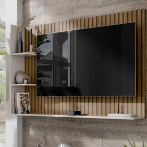Painel Suspenso Nairóbi Prateleira Superior Nicho Tv até 50 Polegadas Sala Estar Quarto Berlim - Lojas Comprou Chegou - Imagem 3