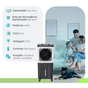 Climatizador - Ventisol - 80 Litros - Nacional Industrial 150W - 127V - Imagem 2