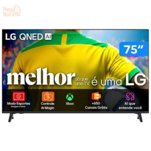 Smart TV 75" LG 4K Ultra HD QNED 75QNED73ASA WebOS 2025 - Imagem 1