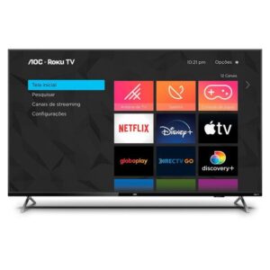 Smart TV 50" AOC 4K UHD DLED Série 6125 50U6125/78G Roku TV 2022 - Imagem 3