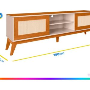 Rack para TV até 75" 2 Portas EDN Móveis Andros - Imagem 4