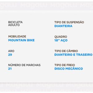 Bicicleta Aro 29" South Bike Sport Freio a Disco 21 Marchas - Imagem 3