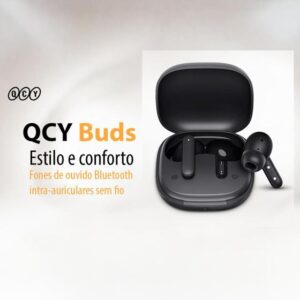 Fone QCY Buds T43 TWS 5.3 com Microfone, IPX4, Até 35h de Bateria - Imagem 4