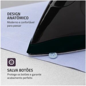Ferro de Passar Roupa a Seco Mondial FSN-55-B Preto - Imagem 4
