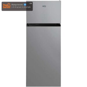 Geladeira Refrigerador HQ 230 Litros Duplex Defrost, Baixo Consumo A+++ Preto/Cinza HQ-230RDFS (220, Volts) - Imagem 1