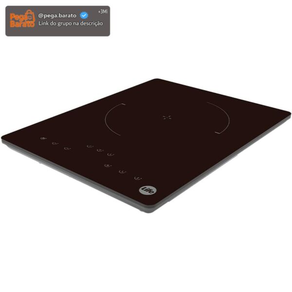 Cooktop Indução Life 1 Boca Portátil com 9 Níveis de Potência e Timer de 120 Minutos – Cooktop Digital de Mesa 220-240V para Cozinha Compacta e Preparo Rápido IH3F120-T04