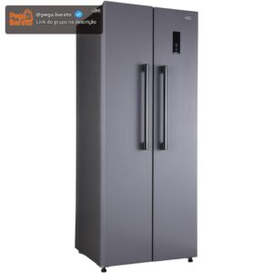Geladeira Refrigerador HQ Frost Free Side By Side 460 Litros Cinza HQ-460SBSFF (220V) - Imagem 1