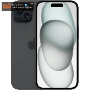 Apple iPhone 15 (128 GB) — Preto - Imagem 1