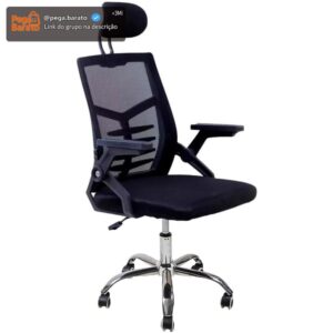 Cadeira Escritório Executiva Diretor Relax Ergonômica Preto (1) - Imagem 1