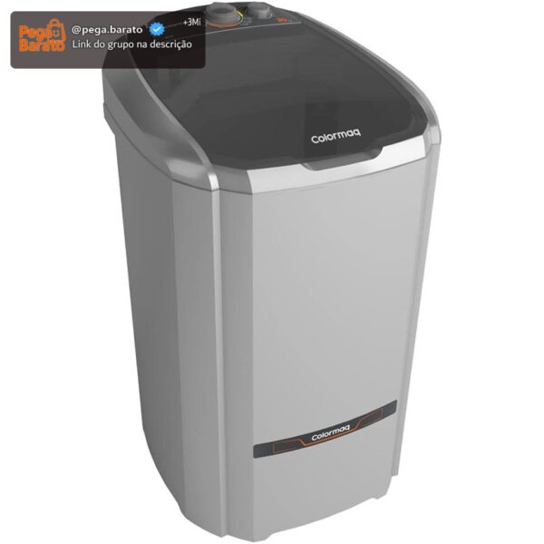Colormaq Maquina de Lavar Roupa Semi Automatica Tanquinho 20kg LCS20 Prata 220v