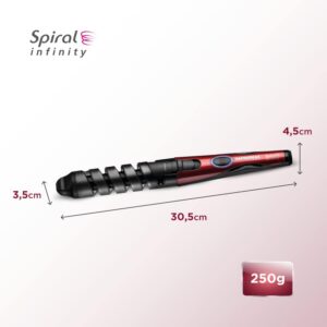 MONDIAL Modelador de Cachos Spiral Infinity, Vermelho/Preto, Bivolt - EM-05 - Imagem 5