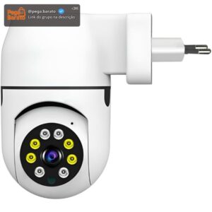 Câmera Wi-Fi Inteligente, Uso Interno/Externo, Estilo Domo, 720p/1080p, Áudio Bidirecional, Segurança/Monitoramento, I35, Sem fio/Com fio, Visão Noturna, Wi-Fi, AC/DC - Imagem 1