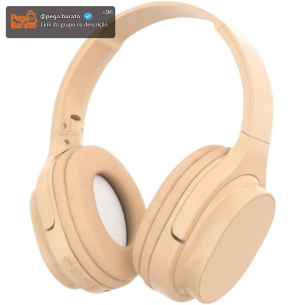 Fone De Ouvido Bluetooth 5.3 Headphone Sem Fio Fone Corrida Academia Com Cancelamento de Ruído On-ear Dobrável Qualidade PREMIUM Appari (Off White)