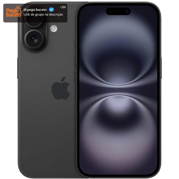 Apple iPhone 16 (512 GB) – Preto