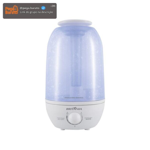 Umidificador Ultrassônico de Ar Portátil Britânia BUD05B 2,4L
