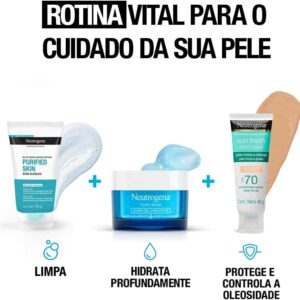 Protetor Solar Facial Para Pele Oleosa Neutrogena Sun Fresh Derm Care Pele Clara FPS 70, 40g - Imagem 8