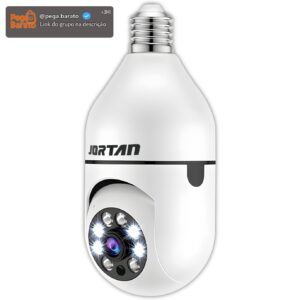 Câmera Lâmpada Wi-Fi 1080P Full HD 360° – Visão Noturna, Detecção Humana Inteligente, Áudio Bidirecional, Gravação em Nuvem e MicroSD até 128GB (branco) - Imagem 1