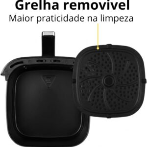 Fritadeira Eletrica Air Fryer 3,5L Kian AF-105 1200W Antiaderente Turbo Air 360° com Timer e Controle de Temperatura (220V) - Imagem 5