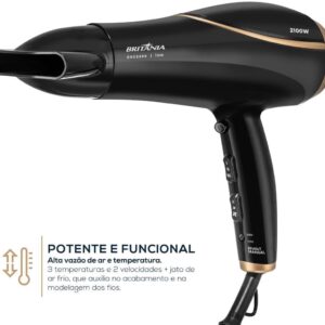 Secador de Cabelos Britânia Bivolt 2100W BSC2250 Bivolt - Imagem 4