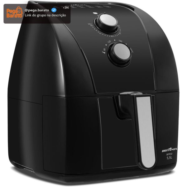Fritadeira Air Fryer Britânia 5,5L 1500W BFR50 Redstone 220V