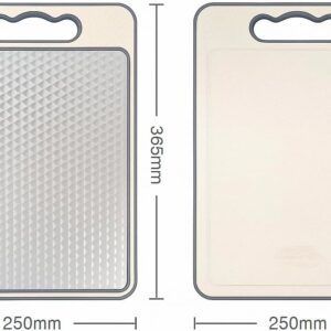 Tábua de Corte Inox Dupla Face com Afiador Integrado Antibacteriana Antiderrapante e Fácil de Limpar Ideal para Carnes, Frutas, Legumes e Churrasco - Imagem 3