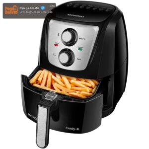 Fritadeira Sem Óleo Air Fryer 4L, Mondial, Preto/Inox, 1500W, 110V - AFN-40-TBI - Imagem 1
